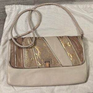 Elliot Luca Elegant Cream and Gold Women's Bag